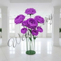 Ростовой цветок из бумаги "Пион сиреневый"